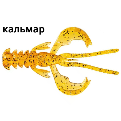 Силиконовая приманка Crazy Fish Nimble 1.6" 49-40-9-6 кальмар цв. caramel (карамель)