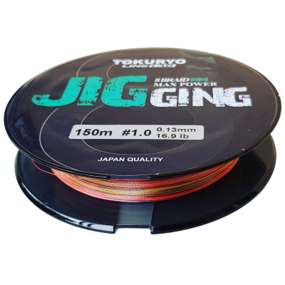Шнур Tokuryo Jigging X8 5-Multi 1.0 PE 150m