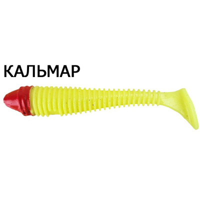 Силиконовая приманка Crazy Fish Vibro Fat 4" 14-100-6RH-6 кальмар цв. 6RH