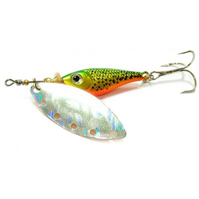 Блесна вращающаяся Daiwa Silver Creek Spinner R 1150 Holo цв. Green Gold 3362