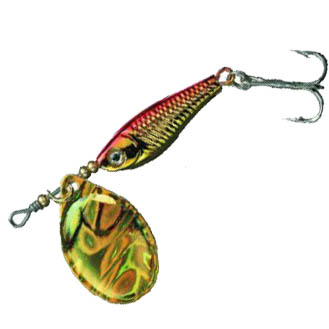 Блесна вращающаяся Daiwa Silver Creek Spinner R 1060C цв. Holo Akakin