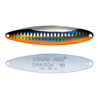 Блесна колеблющаяся Strike Pro Dragon Double 80M двойник-незацепляйка, 18.0гр, 8.0см ST-07FD #A70-713