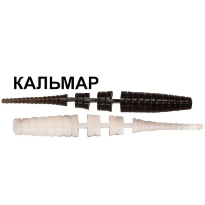 Силиконовая приманка Crazy Fish Polaris 4" 38-100-28d-6 кальмар цв. yin yang (инь янь)