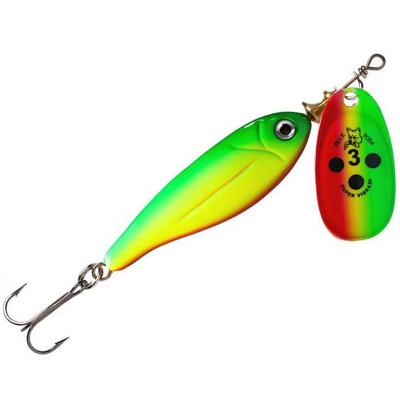 Блесна вращающаяся Blue Fox Minnow Super Vibrax BFMSV3/GYR