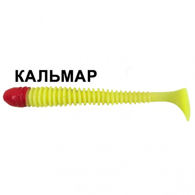 Силиконовая приманка Crazy Fish Vibro Worm 3.4" 12-85-6RH-6 кальмар цв. 6RH