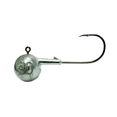 Джиг не крашеный Шар 30 гр, кр-к Saikyo GNB-071-30-5/0(25) 25 шт