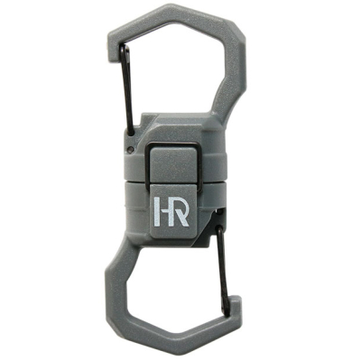 Карабин Hearty Rise Magnetic Locking Dual Carabiner HMC-2701, двойной, магнитный, цв. серый