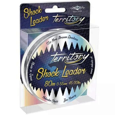 Шок-Лидер Mikado Territory Shock Leader 45lbs/0.55mm (80м) - 20кг прозрачная (ZTSL-055C)