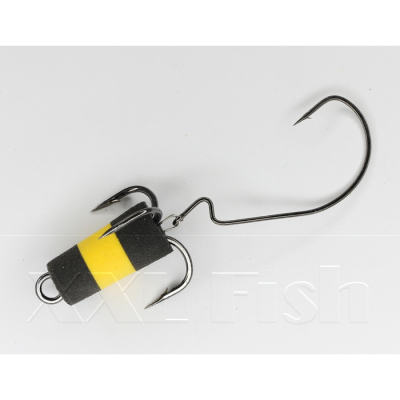 Приманка Мандула "Флажок" XXL Fish Модель 10 цв. ЧерноЖелтоЧерный