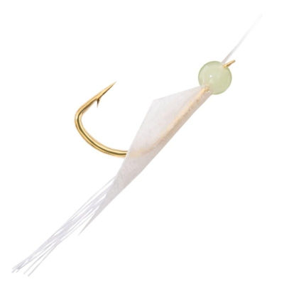 Сабики BKK Micro Flash - NFA-01 (White natural fish skin + Green resin + Bottom Loop-Fluorocarbon) (A-BX-0003)