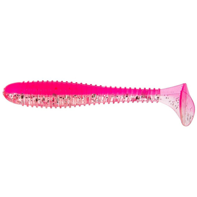 Силиконовая приманка Helios Catcher 2,75"/7 см Silver Sparkles & Pink 7шт. (HS-1-035)