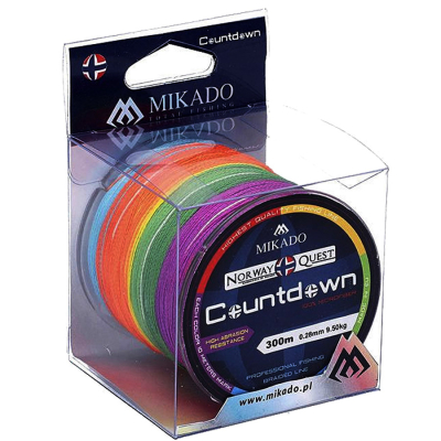 Плетеный шнур Mikado Norway Quest Countdown 300m Multicolor 0,45 - 37,50кг