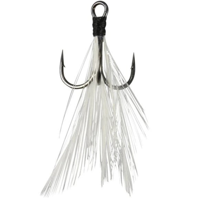 Крючок тройной с опушкой DUO Realis Koshinmushi Hook #12 White (3шт)