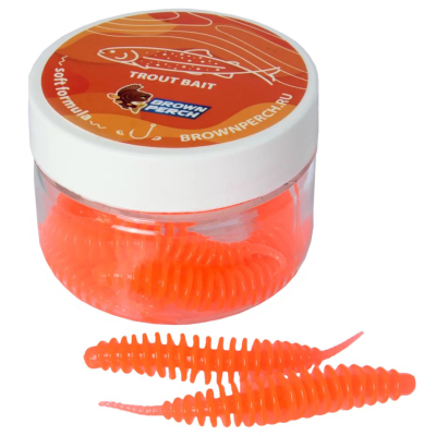 Силиконовая приманка Brown Perch Trout Lump 50mm цвет FS606