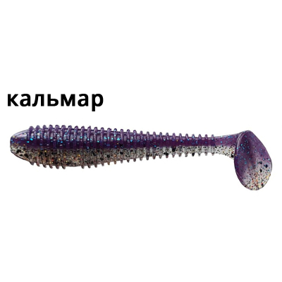 Силиконовая приманка Crazy Fish Vibro Fat 3.2" 73-80-51d-6 кальмар цв. milky way