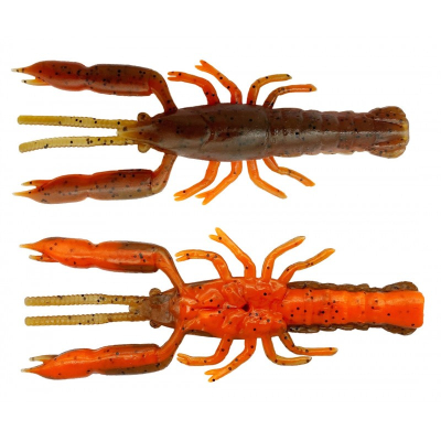 Мягкая приманка Savage Gear 3D Crayfish Rattling 67 Brown Orange, 6.7см, 2.9г, уп.8шт, арт.72595