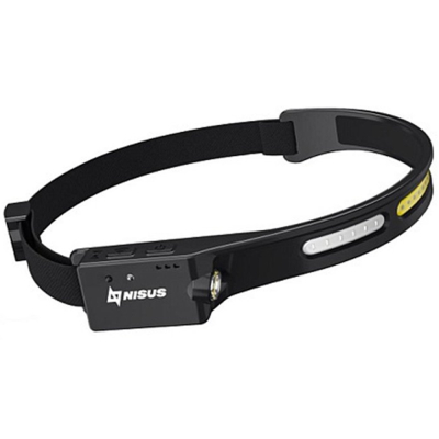 Фонарь налобный сенсорный Nisus Pro LED-200 LM, COB-200LM, IPX4, USB (N-FN-HL76)