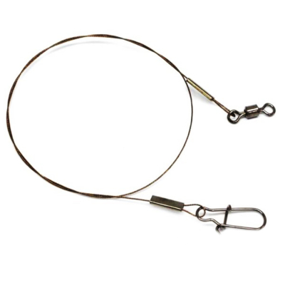 Поводок Vido Craft VD-AFW-1x7 дл. 15 см, ф 0,3 мм, 14 кг, 2 шт VD-AFW7-030-14-15