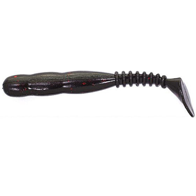 Силиконовая приманка Reins Rockvibe Shad 3" цв. #017 Black Red FL