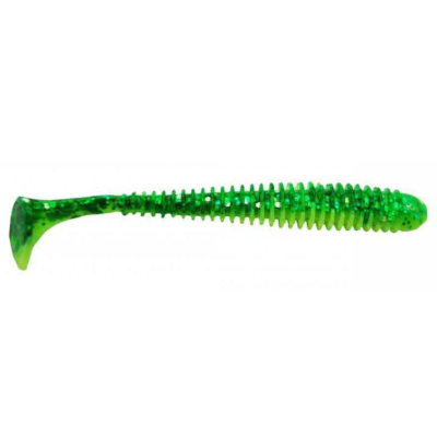 Виброхвост Mottomo Noise 12,5см Dark Green Yellow 4шт.