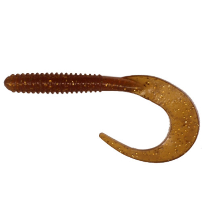 Силиконовая приманка Reins Big Get Ringer 8" цв. #430 Motor Oil Gold FLK