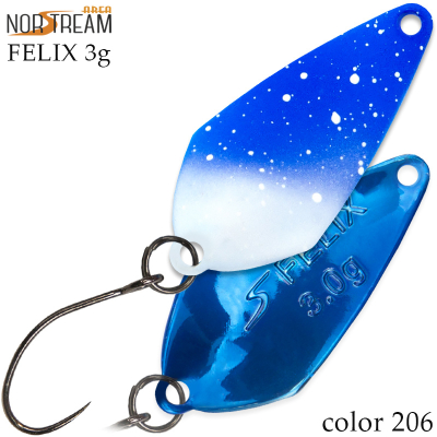 Блесна колеблющаяся Norstream Felix 3гр. цв. 206