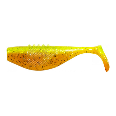 Риппер Dragon Fatty Pro 2,5"/6cm 15 шт. CARROT/CHARTREUSE black/silver glit. bl.
