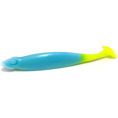 Силиконовая приманка Boroda Baits Anchous 55мм цвет ГОЛУБОЙ/ЛИМОН (Milk Blue/Lemon)