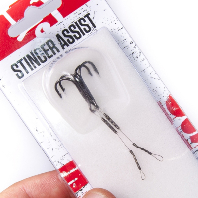 Оснастка стальная Lucky John Stinger Assist 1x7 8cm, оснащ. тройником №04 2шт.