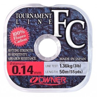 Леска Owner Tournament Flourocarbon 50m - 0.18мм