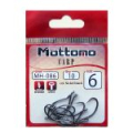 Крючок Mottomo Carp 086 Nickel black №6 (10 шт)