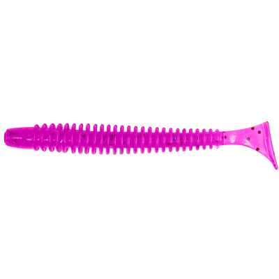 Силиконовая приманка Pike Hunter Ribbed Worm 4.6" 11.7 см. #014 Sliva (UV) (4 шт)