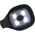 Шапочка зимняя с фонариком Mikado Led Beanie-Black (UM-UC012) (чёрно-белая)