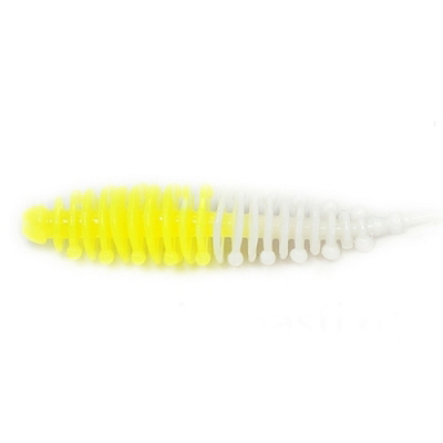 Силиконовая приманка Boroda Baits Ayra XL цв. Лимон/Белый, 6 шт./уп.