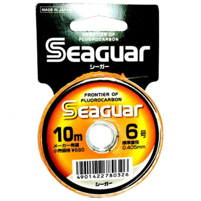 Леска флюорокарбоновая Kureha Seaguar 10m #0.4 ( диа. 0,104 ; нагр. 0,55 кг.)