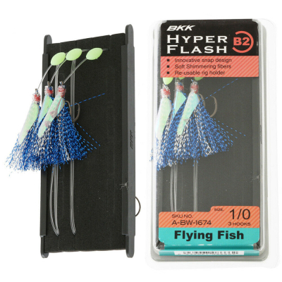Крючки BKK Hyper Flash B2 Flying Fish (SS Circle+Blue/Silver) #8/0