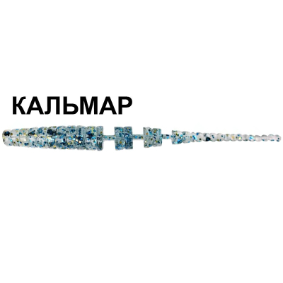 Силиконовая приманка Crazy Fish Polaris 2" 17-54-29-6 кальмар цв. smoke (дым)
