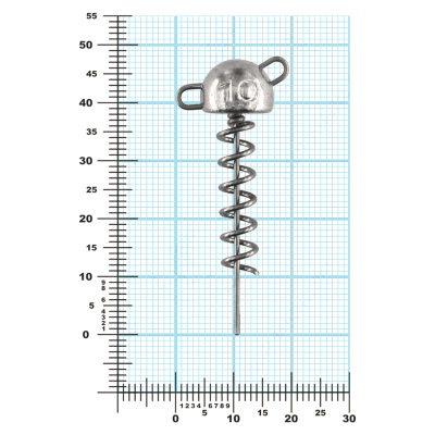 Мормыш Огрузка "Гриб Штопор" 40 мм, вес 10 гр (St-40-10)