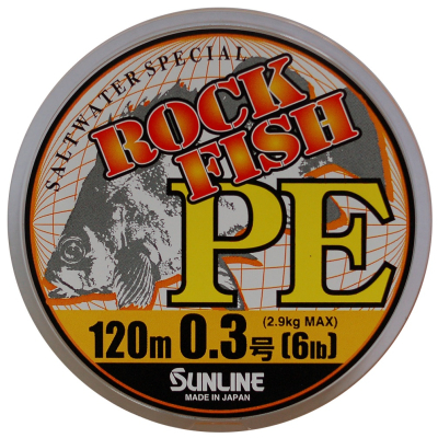 Шнур плетеный Sunline Rock Fish PE HG 120m - 0.128mm