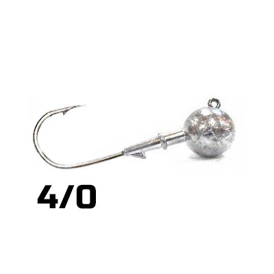 Комплект Волжских джиг-головок Gamakatsu 4/0 16гр, светлый крючок 4шт в уп