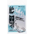 Крючки офсетные с грузом на цевье Mikado - Jaws Offset With Screw And Lead №5/0, 7гр. HJA04-5/0- 7.0 (3шт.)