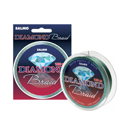 Леска плет. Salmo Diamond Braid Green 100m 0.17mm