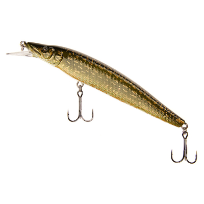 Воблер Adusta Jerk Spiker 130SP 19гр. цв. #029 Grass Pike
