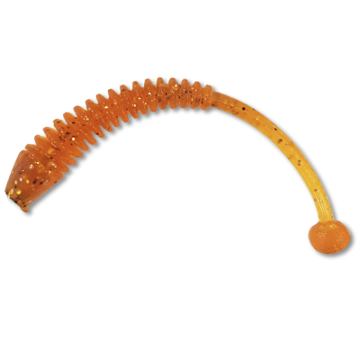 Силиконовая приманка ВАТ ZON worm 63мм цвет Карамель БЛ аром. Краб Уп.8