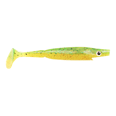 Силиконовая приманка Strike Pro Piglet Shad 8.5, 85 мм, 4 гр, цвет: Fire Perch