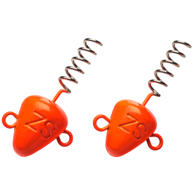Штопор огруженый Svartzonker Screw-in-head Fl. Orange 30 g - 2 штуки