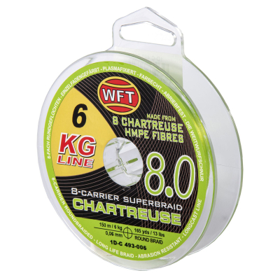 Леска плетёная WFT KG x8 Chartreuse 150/008