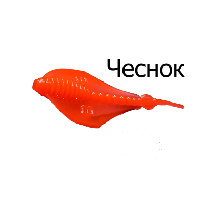 Мягкая приманка Boroda Baits Manta цв. Огненно-красный, аттр. Чеснок, 6 шт./уп.