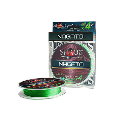 Шнур Sprut Nagato Hard Ultimate Braided Line x4 ( 95m/Neon Green/0,18mm/14,9kg)