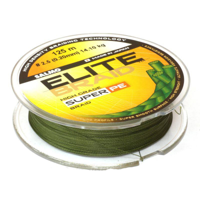 Леска плет. Salmo Elite Braid Green 125m 0.20mm 4801-020                